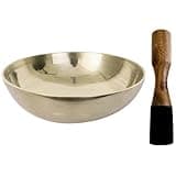 LIFKOME Copper Singing Bowl Set for Meditation and Yoga with Wooden Mallet, Tibetan Style Sound Bowl for Practice and Relaxation in Living Room or Bedroom