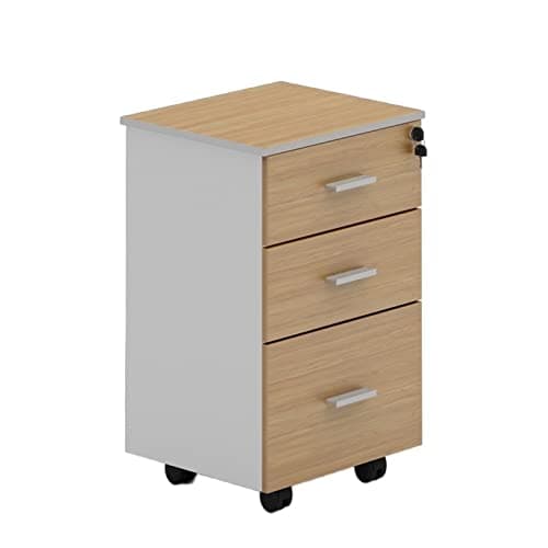 OZSSLJJ Rolling File Cabinet with Lock 3 Drawer Under Desk Office Filing Cabinet for Letter/Documents File Storage Cabinets.(C)