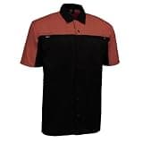 MMCC Men's Reveline Classic Mechanic Shirt - 100% Cotton - 2 Chest Zipper Pockets - Microfiber Panel - 5X-Large