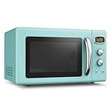Microwave 0.9Cu.Ft 900W Countertop Microwave Oven With 5 Power Levels Defrost Auto Cooking LED Display Pull Handle Easy C
