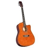 41-inch Acoustic Cutaway Dreadnought Guitar, Basswood, Brown