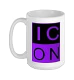 Purple IC/ON Purple Graphic Ceramic Mug, White, 15oz