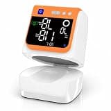 Automatic Electronic Blood Pressure Monitor, 22-40 CM Blood Pressure Cuff, 3 Users*199 Memories, Arm Blood Pressure Monitors for Home Use, Backlit Large LED Screen, BP Monitor (White Orange)