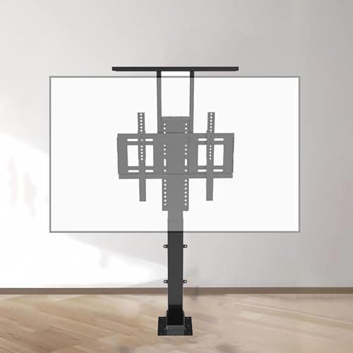 UWYTGF Motorized Tv Mount Bracket for 42-70 Inch Tvs, Adjustable Remote Control Lift, Hidden Cabinet Design, Fast Rise in Under 40 Seconds, Perfect for Home Theater Setup,575,1225mm 32,57in tv