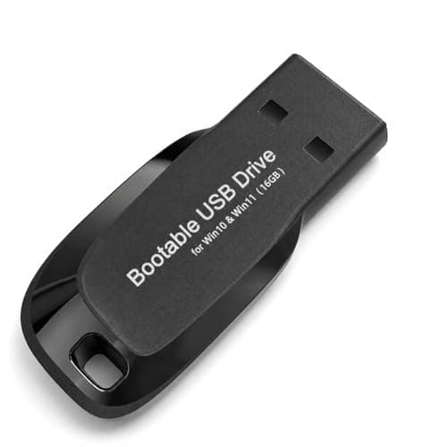 USB Bootable Flash Drive for Windows 11 & 10 (64/32-Bit), Professional OS Reinstall & Recovery Media, Support UEFI/Legacy & All PC Brands, Comprehensive Repair Boot Tool with Network Drivers