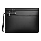 Fireproof Document Bag, 1 Pc Black, Heavy Duty Fiberglass, Waterproof Silicone Coated Pouch for Important Business Files, Resists Heat up to 6400℉ / 3537.78℃