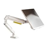 SDdPulse Monitor Arm Stand Stand Desk Clamp, Pneumatic Spring Full Aluminum Monitor Arm for Max 32" Screens Holds 4.4-22.0 lbs,White