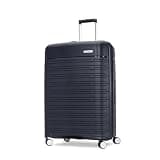 Samsonite Elevation Plus - Large Hardside Luggage - Scratch Resistant Polypropylene Shell, RightHeight™ Adjustable Handle, Integrated AirTag Holder, TSA Lock, WetPak™ Compartment - Midnight Blue