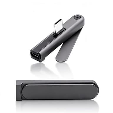 Poyiccot Invisible Holder Charger with Stand, 240W Fast Charging Station with Invisible Phone Holder, 2-in-1 Foldable Charger & Stand for Desk, Compatible with Smartphones & Tablets, 2 Pack