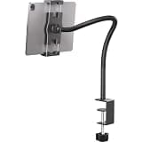 Gooseneck iPad Desk Mount,Tablet Clamp Mount for Table/Bed/Chair/Lectern,360° Adjustable Arm iPad Mount for for Kitchen, Video Call,Reading,Work,4.7~12.9" iPad/iPhone/Nexus/LG G Pads/e-Reader/Switch