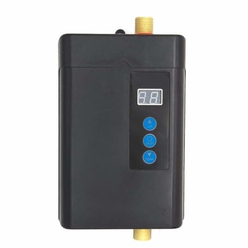 Tankless Instant Hot Water Heater, 3000W 110V Mini Electric Water-Heater with LCD Display, Under Sink On Demand Hot Water Heater, for Kitchen Bathroom RV Dish and Hand Washing