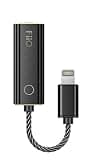 FiiO JadeAudio KA1 Headphone Amps Tiny Amplifier USB DAC High Resolution Lossless for Smartphones/PC/Laptop/Players(Lightning, Black)
