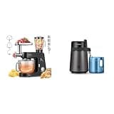 VIVOHOME Black 9 in 1 Stand Mixer with Fermentation and 7.5QT Bowl and Black Water Distiller 1.6 Gallon 6L 900W with Smart Switch