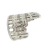Kalttoy Historical Roman Colosseums Themed Stackable Rings Accessories Distinctive Jewelry Decoration for Men and Women Ancient Rome Jewelry
