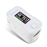 MOMMED Pulse Oximeter, Blood Oxygen Saturation Monitor (SpO2) with Clear Display, Pulse Rate (PR) Perfusion Index (PI) Finger Oximeter, Accurate Oxygen Saturation Meter for Fitness, Sports or Aviation