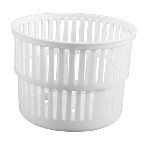 TOMETURE Plastic Spin Dryer Basket: Round Laundry Basket Replacement for Mini Portable Washing Machine Foldable Small Washer and Compact Collapsible Laundry Machine