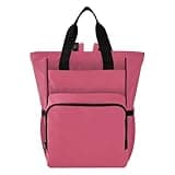 Nesatuwa Pink Honey Diaper Bag Backpack Waterproof Large Capacity Multifunctional Diaper Bags with Insulated Pockets and Stroller Straps Travel Backpack for Baby Girl/Boy