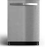 Built in Dishwasher for Men/Women, 5-in-1 Electric Dishwasher, Double Door, Surface Waterproof, Heated Dry, 3 Cycles - Deep Gray