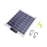 Bewinner 30W Dual TypeC Solar Panel Monocrystalline | Transparent Portable Charger Fast Charging for Outdoor Power Bank Camping Hiking