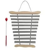 9-Note Silver Chime Bar, Metal Wind Chime with Mallet, Orff Instrument for Sound Curement, Yoga Music, Early Education, Handheld Percussion for Classroom, Studio and Home