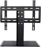 TV Bracket, Mount, Table Top TV Stand with -piece Molded Back Panel, Tabletop TV Base with Tempered Glass Base, Fits 26-32 Inch TVs TV Mount TV Stand
