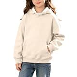 Ceboyel Boys Girls Hoodie Sweatshirt Soft Long Sleeve Pullover Top with Kangaroo Pocket Back To School Outfit for Kids