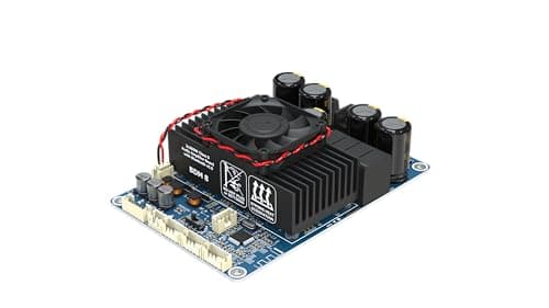 TPA3255 DSP PC UI 300W x 2 Stereo Bluetooth 5.3 High Power Audio Amplifier Board, DC18-48V AUX Input with Volume Control for Home Theater and Speakers DIY BDM8
