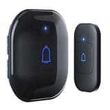 ONMYJFD Home Doorbell Waterproof 300m Outdoor Smart Door Bell Chime Kit with LED Flash Welcome Receiver