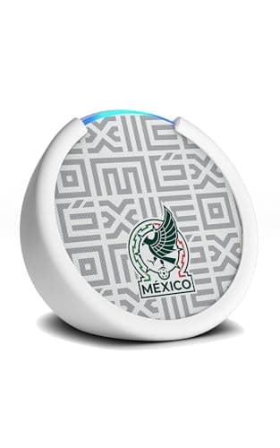 Amazon Echo Pop (newest model) | Officially Licensed Mexico National Soccer Team Limited-Edition (White)