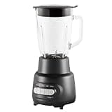 5-Speed Glass Blender With 48 Oz Jar And Ice-Crushing Motor - Stainless Steel Blades: Durable, High-performance Blades, Dishwasher-safe Glass Jar