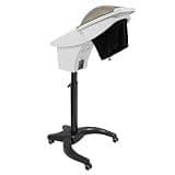 700w Hair Steamer for Home & Salon, Standing Hair Care Machine with 7-Color Light, Ozone & Mist Mode, Adjustable Height 50-58.6", 57.5oz Tank, Wheels with Brakes