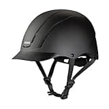 Troxel Spirit Full Coverage Horse Riding Helmet, Low-Profile Adjustable Design, Safety Horseback Riding Gear, Medium (7 - 7-3/8), Black Duratec