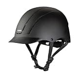 Troxel Spirit Full Coverage Horse Riding Helmet, Low-Profile Adjustable Design, Safety Horseback Riding Gear, Medium (7 - 7-3/8), Black Duratec