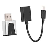 Jelquix Wireless Adapter, Upgraded 2 in 1 Mini Size Wireless & Auto, Convert Wired to, WiFi Bluetooth Car Wired to Adapter with Type C USB
