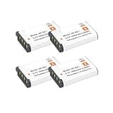 NVVSHND NP-BX1 Battery 1800mAh,Charger,Compatible for Sony RX100 RX1 AS100V WX300 Camera(4pcs Battery)