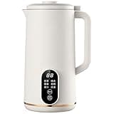 Nut Milk Maker and Automatic Soy Milk Maker with 22 fl oz / 650 ml Capacity, 500 W Heating Power, Multi-Function Blender for Small Kitchens, Quiet Operation, US Plug, Stainless Steel