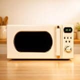 Premium Compact Retro Countertop Microwave Oven 0.7 Cu. Ft 700W