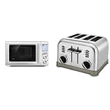 Breville Combi Wave 3-in-1 Microwave, Air Fryer, and Toaster Oven (CPT-180P1) Bundle
