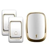 ONMYJFD Waterproof Battery-Operated Smart Home Cordless Doorbell Chime 200M Remote Battery Button