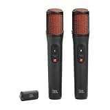 JBL EasySing Mics - Two Wireless AI-Powered Microphones with Real-time Vocal Removal, Seamless Connection, Plug in and Sing with Clear, Crisp Sound for Up to 10 Hours of Singing time (Black)