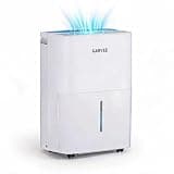 22 Pint Dehumidifier for up to 3,000 Sq Ft, with Reusable Air Filter Control, Compact for Home, Basement, Large & Medium Sized Rooms, Bathroom