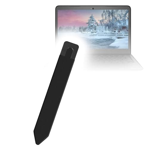 BoxWave Stylus Pouch Compatible with HP Brightview Chromebook (11.5 in) - Stylus PortaPouch, Pen Stylii Holder Carrier Portable Self-Adhesive - Jet Black