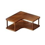 WANGHAI2024M Bookcases Corner Desktop Minimalist Organizer Shelf Bamboo Small Bookshelf for Office Home