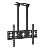 UIYTJRT Ceiling TV Mount - Adjustable TV Mount Bracket, Double Pole TV Bracket Tilt TV Mount for 40-85 Inch TVs, Mounting on Ceilings, Maximum 600x400mm,