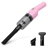 Handheld Vacuum Cordless, 13000Pa Portable Vacuum Cleaner with Large Dust Cup, Rechargeable Hand Vacuum for Home, Sofa, Stairs, Kitchen, Car, Crumbs, Dust, Hair and Everyday Messes, Soft Pink