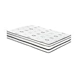 12-inch Full Mattress Highly Breathable Quilted Cover Hybrid Mattress, White, Plush Foam Mattress in a Box, Luxury Comfort Mattress