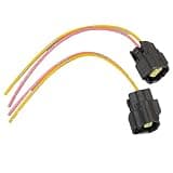 Auto parts 2Pcs 2 Way for Solenoid Plugs Connectors Fit For Kobelco SK-8 SK200-8 SK-6E SK200-6E for Excavator