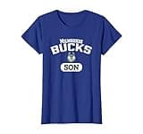 NBA Milwaukee Bucks Son T-Shirt, Women, Royal Blue, 3X-Large