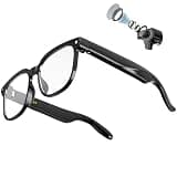 AI Smart Glasses with Camera, 8MP 4K HD Video & Photo Capture, Real-Time Translation, Recording Glasses with AI Assistant, Open-Ear Audio, Object Recognition, for Vlog, Outdoor & Hiking(Clear lens)
