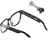 AI Smart Glasses with Camera, 8MP 4K HD Video & Photo Capture, Real-Time Translation, Recording Glasses with AI Assistant, Open-Ear Audio, Object Recognition, for Vlog, Outdoor & Hiking(Clear lens)